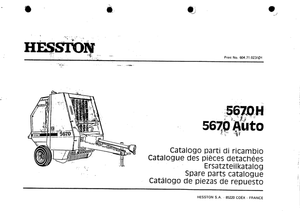 Hesston 5670 Parts Catalogue - 123manuals.com