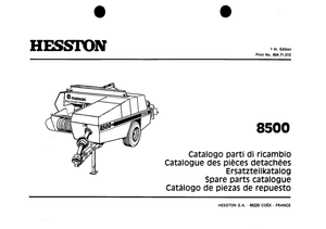 Hesston 8500 Parts Catalogue - 123manuals.com