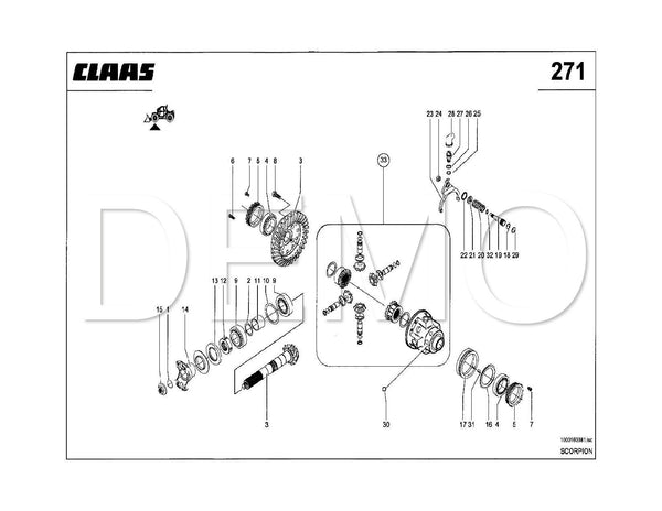 Claas Scorpion 7030 Parts Catalogue