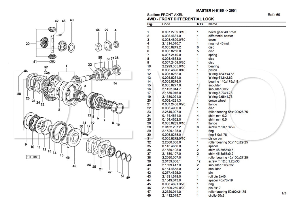 Hurlimann XT 115 Parts Catalogue, PDF Manual, Parts Catalog Online